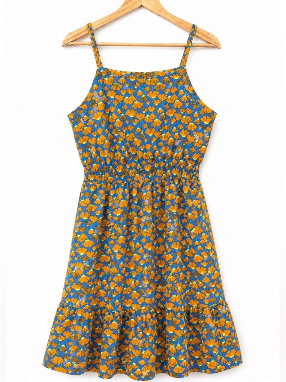 Toad&Co Boho Cottagecore Poppy Print Sundress Adjustable Straps M